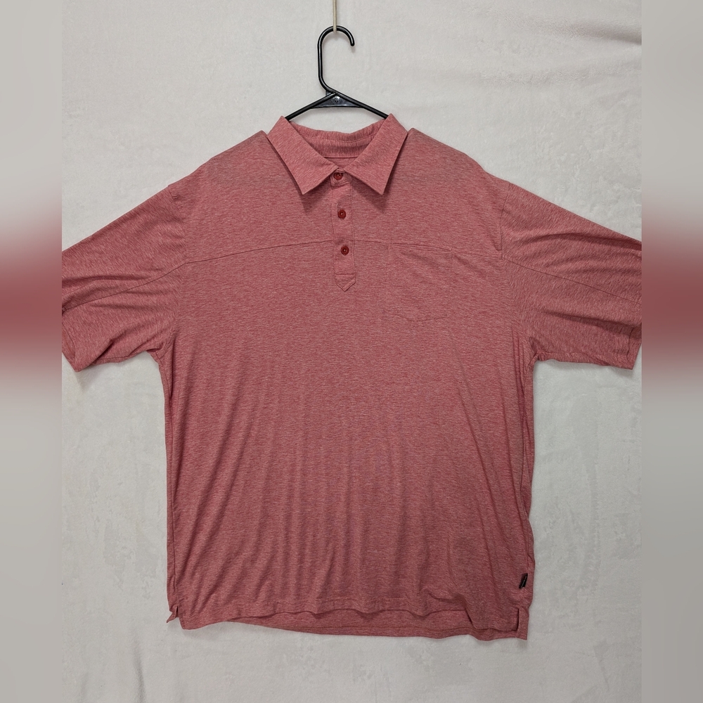 Men's Simms Fishing Red Polo Shirt XXL
